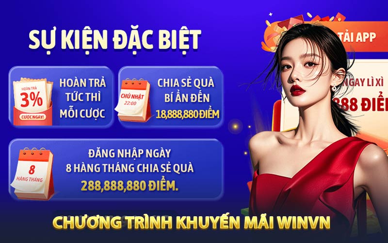 Chương trình khuyến mãi WINVN đang tung ra