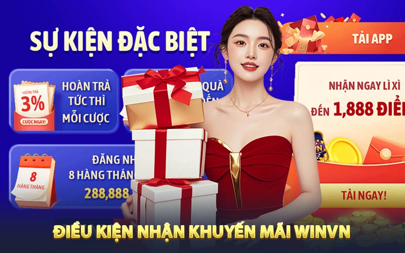 Các điều kiện nhận khuyến mãi tại nhà cái WINVN